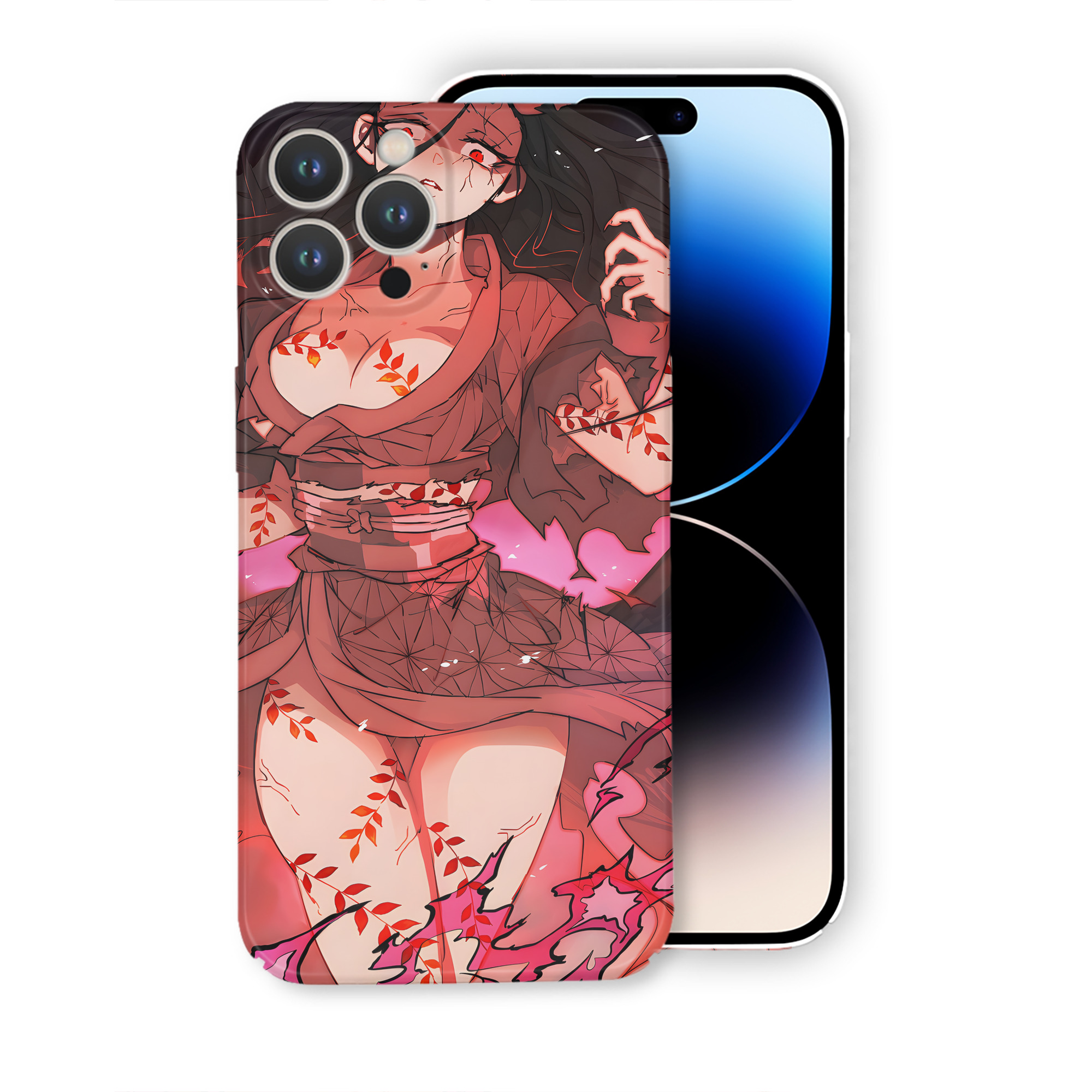 （画像用） 鬼滅の刃（きめつのやいば）竈門 禰󠄀豆子／かまど ねずこ Kamado Nezuko 【iPhone 14シリーズ対応】ハードケース